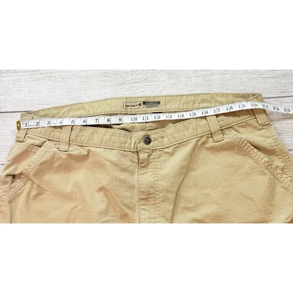 Carhartt Force Broxton Cargo Short Relaxed Fit Ripstop Tan 103543-253 Size 42